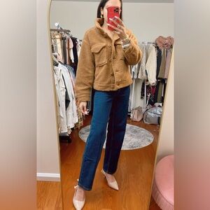 American Eagle Button Down Sherpa Jacket